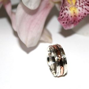 Alternative view of Premium Sterling Silver, Handmade Meditation Ring, Calming Ring, Anti Anxiety, Spinner Jewellery, 'Healing'